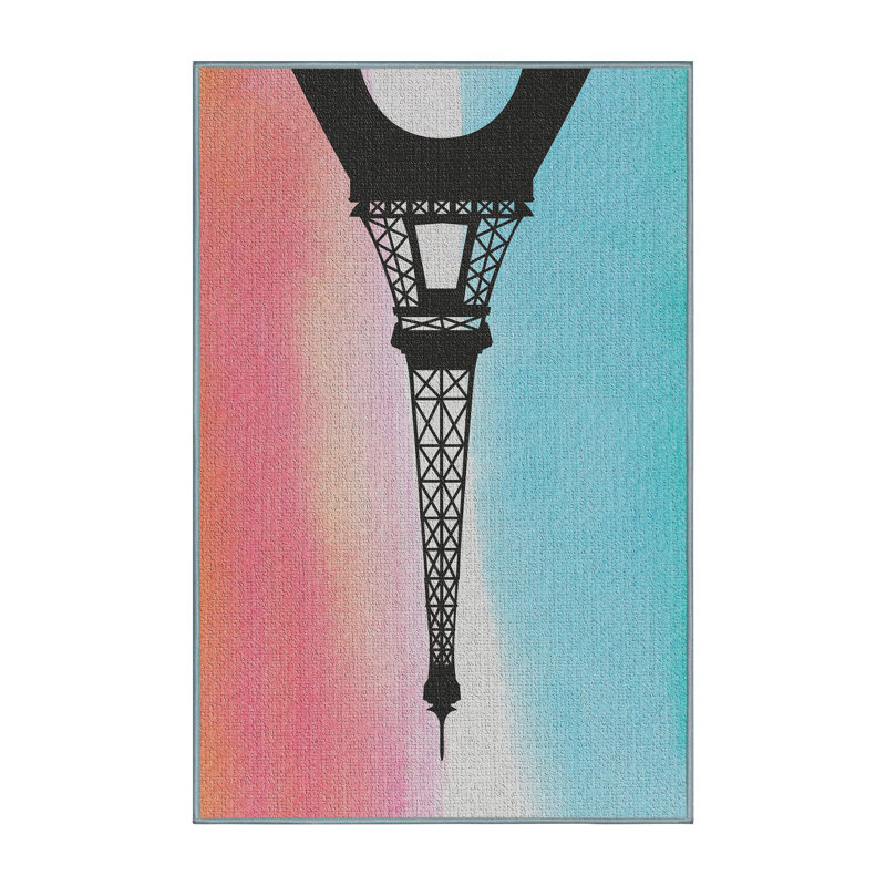 Tapis bleu Tour Eiffel, Rectangle 4 pi x 6 pi