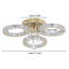 Luxury Ring LED Crystal Chandelier, Gold Finish And K9 Crystal Accents-307950196-307950193-307950197