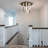 19.6 Inch Modern LED Flush Mount Light Aluminum U Style Belt Light Warm Light Switch Dimmable