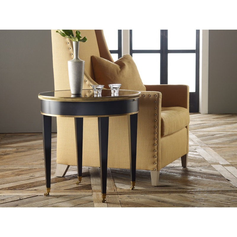 Tuxedo Glass End Table