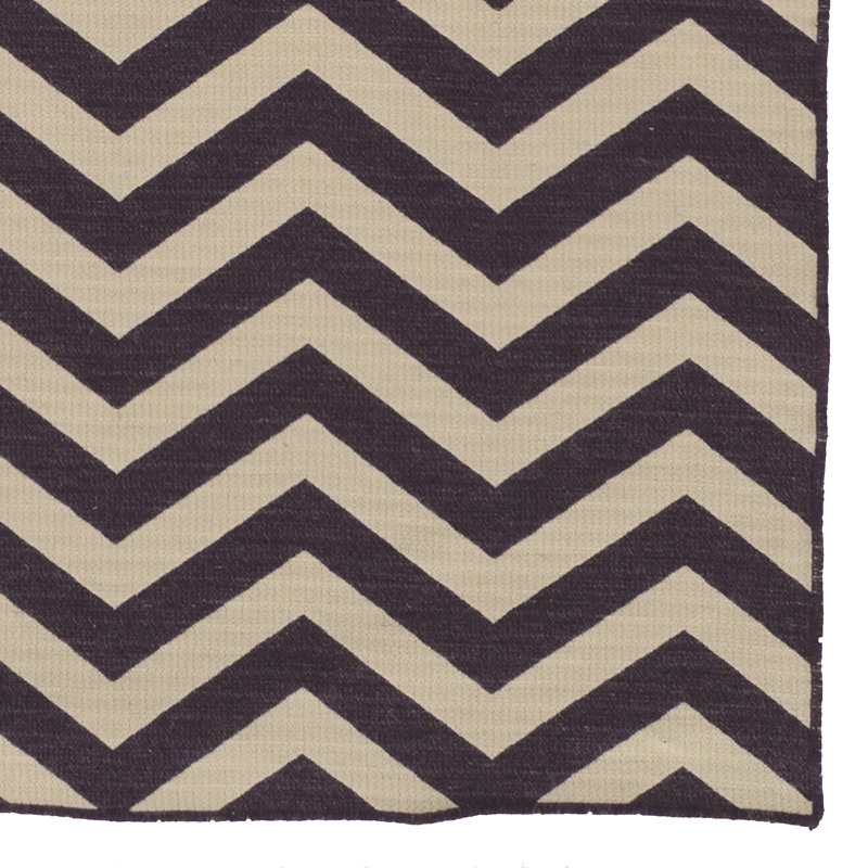 Peake Wool Chevron Indoor Rug, Rectangle 5' x 8'