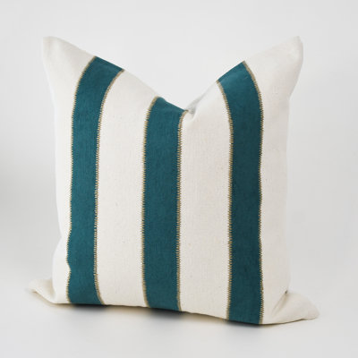 Boho Teal and White Throw