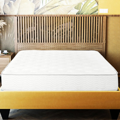 Matelas à ressorts ensachés Twin XL, 23 cm (9 po), technologie Relief, base en mousse haute densité, comprimé dans une boîte, blanc, minimise la transmission des mouvements, compatible avec divers cadres de lit, facile à installer