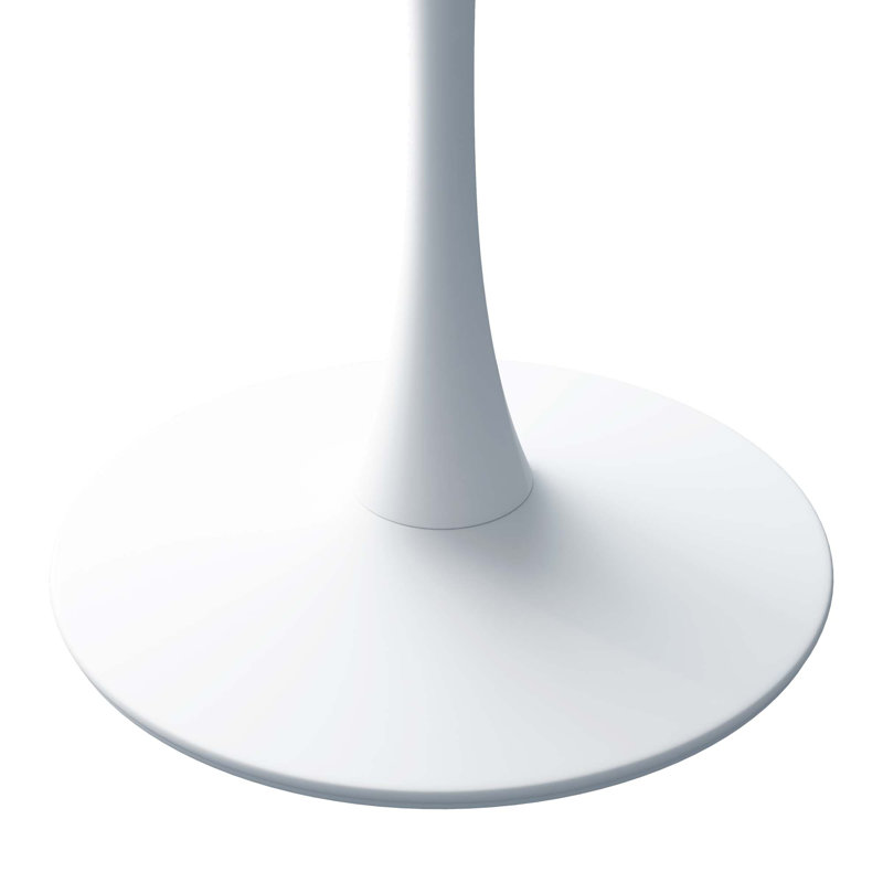31.50" Modern Hexagonal Coffee Table With Metal Base, White
