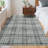 Washable Area Rugs for Bedroom Modern Area Rug for Living Room Contemporary Plaid Non Slip Large Rug Low Pile Stain Resistant Carpet for Playroom Classroom-1637061612-1637199803