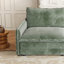 Canapé en tissu velours 3 places en velours côtelé confortable avec repose-pieds mobile pour le salon, ensemble de canapé en U surdimensionné à assise profonde, canapé rembourré à assise profonde de grande taille avec 3 coussins-796230363-796230366-796230365