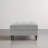 Upholstered Light Gray Square Tufted Corduroy Flip-Tray Top Storage Ottoman, Single Ottoman Modular Part For Sectional Sofa-1061832494