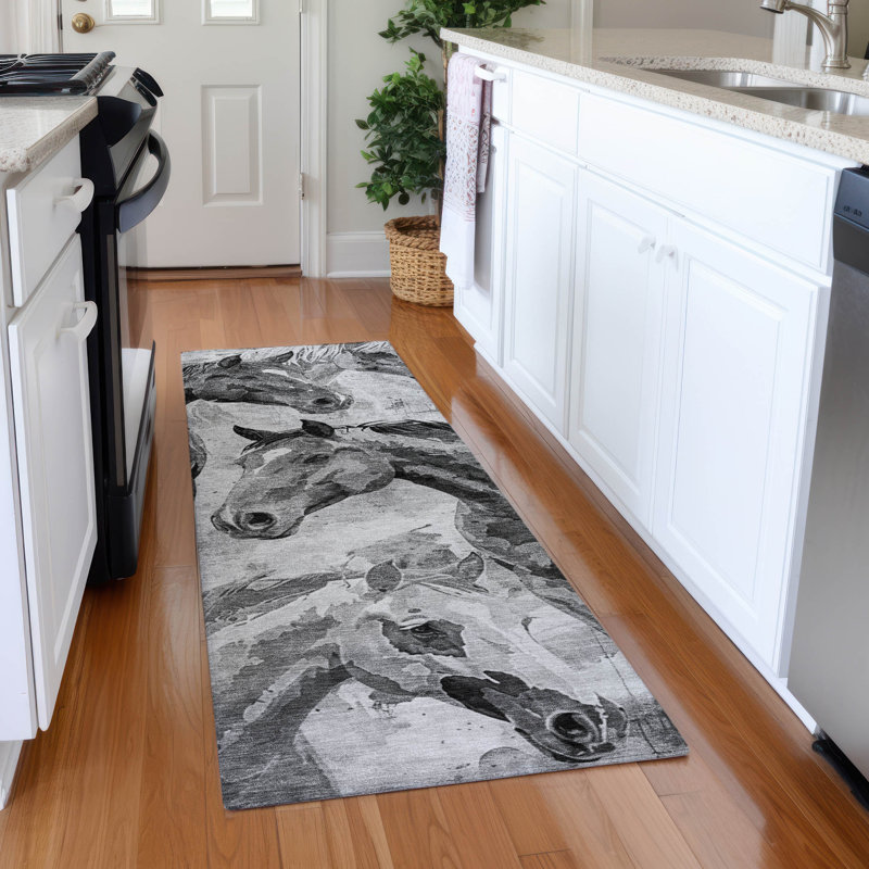 Tapis de qualité supérieure lavable à la machine Neiges AMF1720, Tapis de couloir 2 pi 3 po x 7 pi 6 po