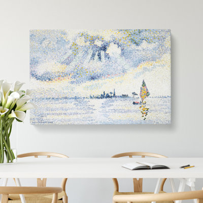 Sunset On The Lagoon by Henri-Edmond Cross - Wrapped Canvas Painting