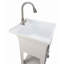 Évier de buanderie autoportant en plastique 24 po avec robinet UTILITYSINKS-94619531