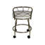 Tabouret de coiffeuse blanc élégant avec roulettes 16 po Elegant-735902673
