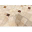 Tapis beige / brun en cuir de vache à carreaux Arundell