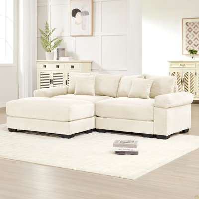 82.6" Oversized Cloud Modular L-Shape Sectional Couch