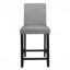 Counter Height 5pc Dining Set Table and Chairs Black/ Grey Upholstered Transitional Wooden Furniture Breakfast Kitchen Set-488625999