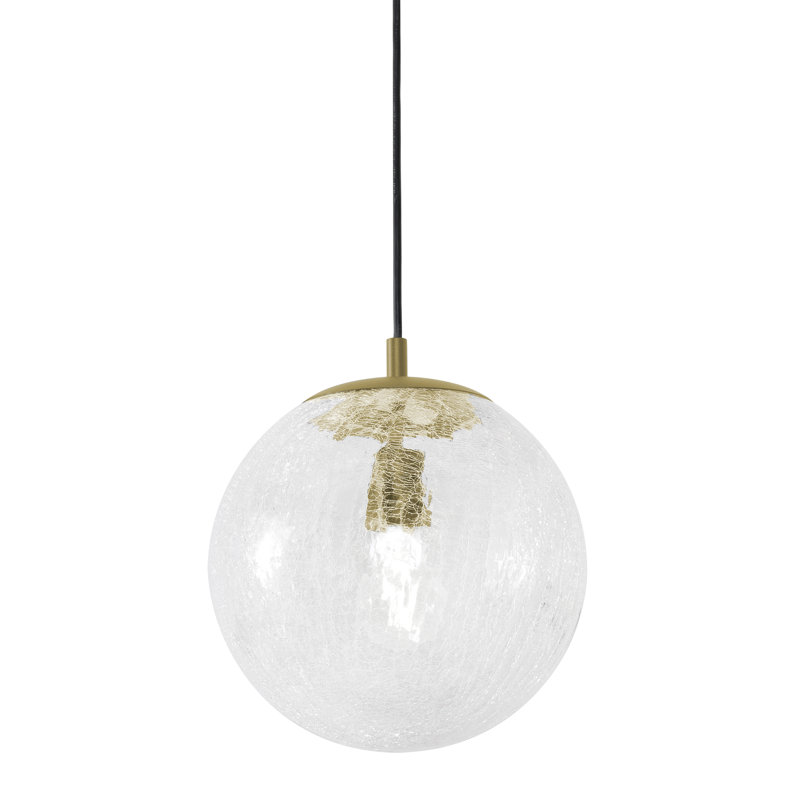 Luminaire suspendu à base moyenne 9 po Haviland - 120 V, Laiton clair antique