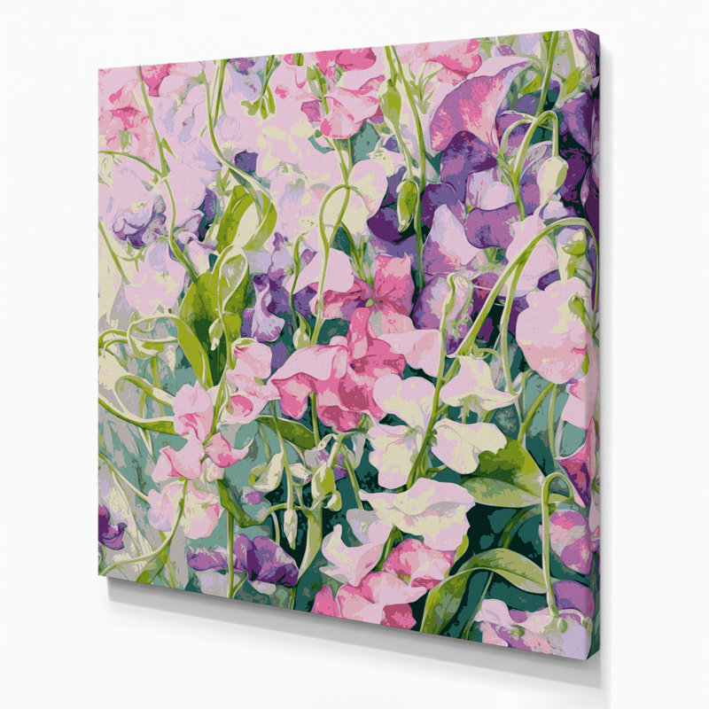 "Watercolor Botanical", art mural sur toile beige