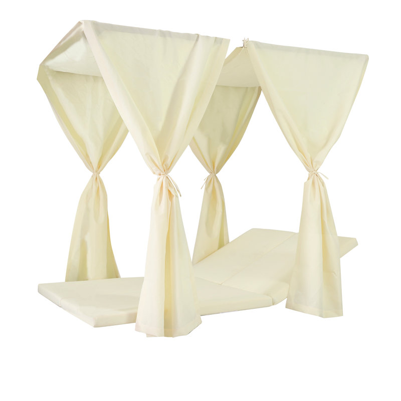 Kenzie Daybed Cushion & Curtains, Cream