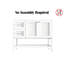 Base de meuble-lavabo simple 42 po seulement en blanc