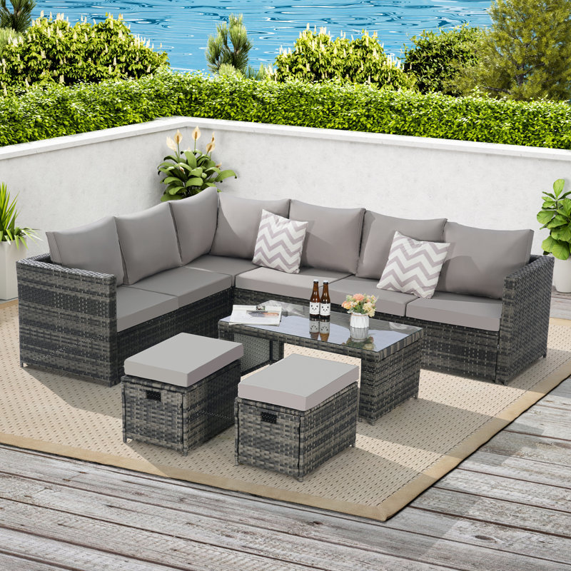 Ensembles repas pour patio, Gris clair