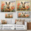 Curious Floral Rabbit Meadow I - Lapin, art mural animal-2091524074-2091524077