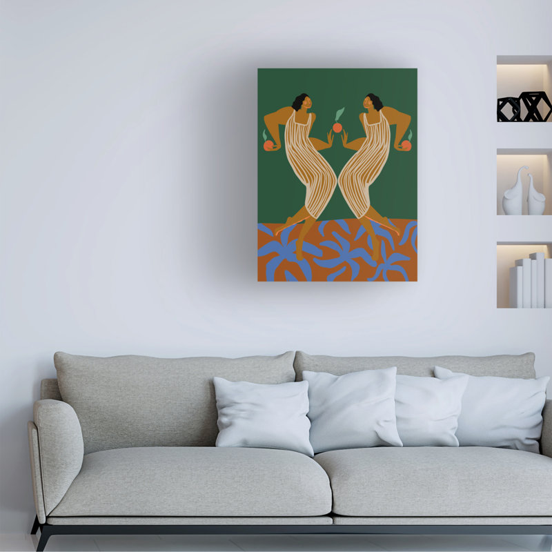 Miroir sur toile, H 24 po x l 18 po x P 2 po