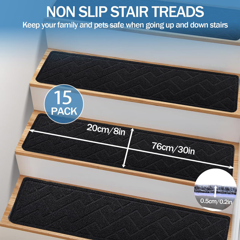 Non-Slip Stair Tread, Black