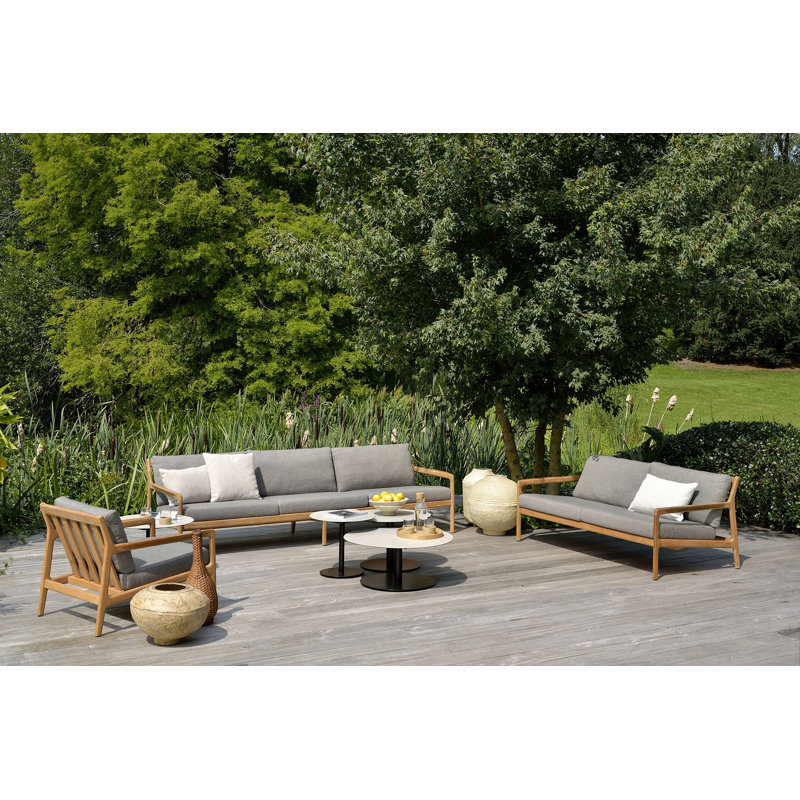 Jack Outdoor Teak Lounge Chair, Brown/Mocha