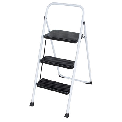 Loddon 3 - Step Plastic and Steel Lightweight Folding Small Step Ladder