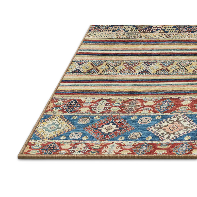 Abstract Indoor Rug, Rectangle 7' x 9'