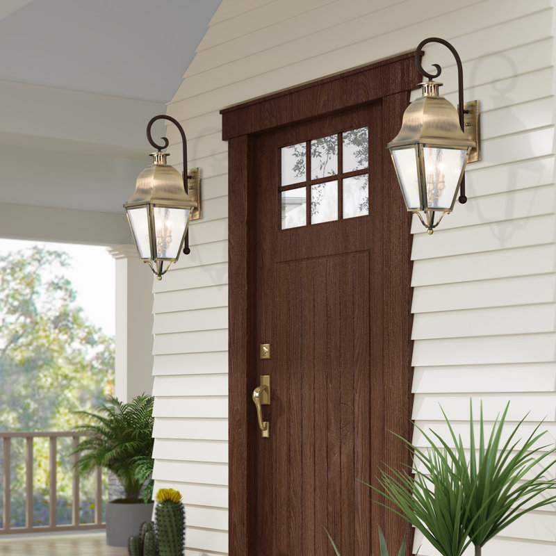 Arnfred Solid Brass Wall Light, 30.5" H x 10.5" W x 13" D, Antique Brass