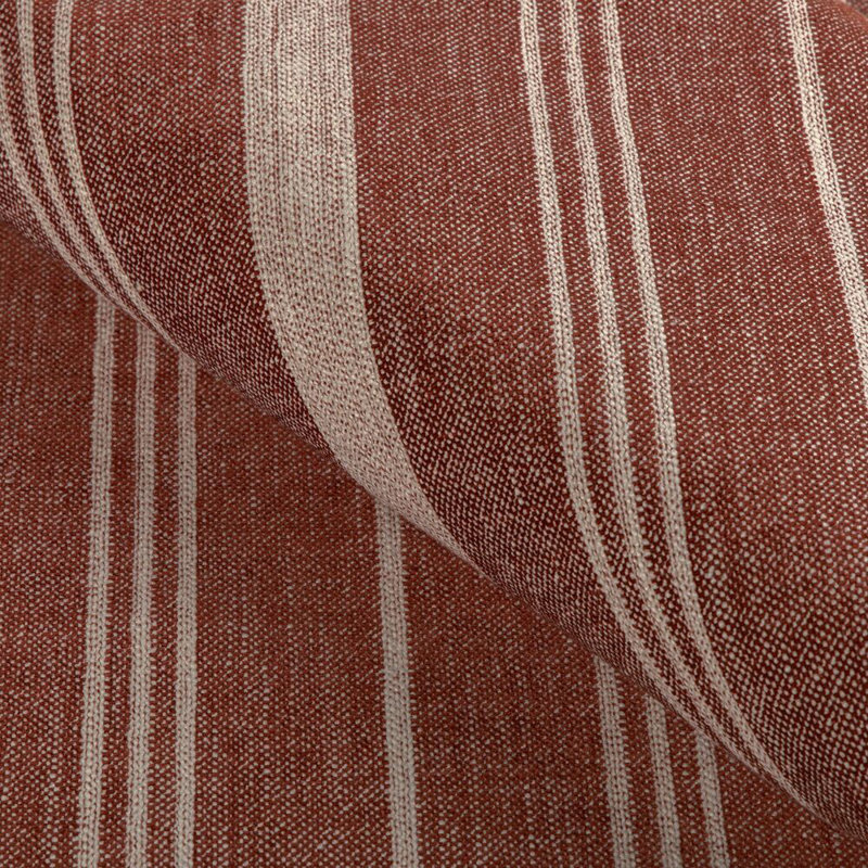 Furrow Stripe Fabric, Ruby