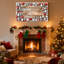 Ensemble de 3 décorations murales sur fond en bois de Noël-247117915