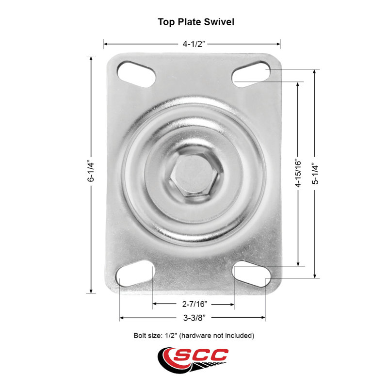 8 Inch Heavy Duty Poly on Cast Iron Caster Set with Ball Bearings Set of 4, Green