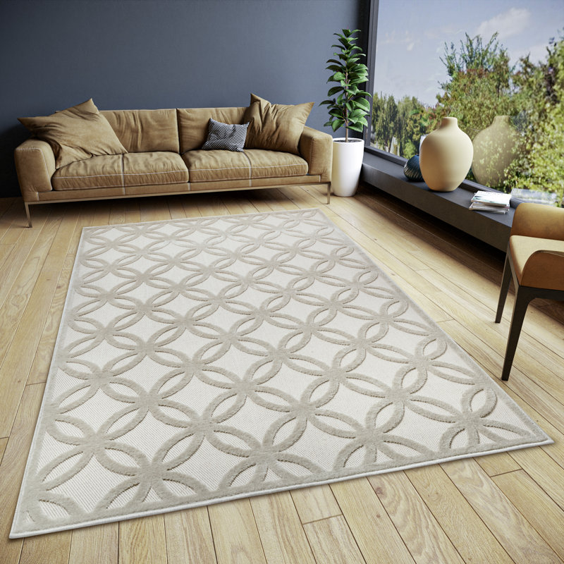Iconic Cream/Beige Rug, Rectangular 160 x 235cm