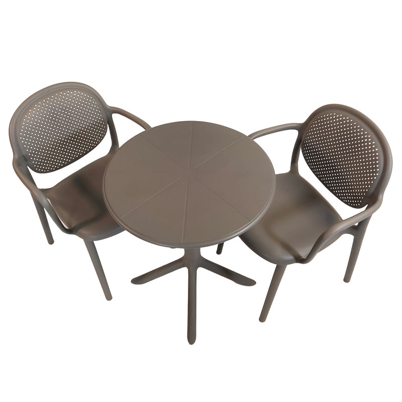 Blagota 2 - Person Dining Set, Grey/Grey/Grey