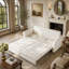 Canapé Chesterfield, canapé-lit gigogne de 93,7 po, canapé-lit convertible 3 en 1 en similicuir avec garniture cloutée et accoudoirs roulés, canapé-lit multifonctionnel pour le salon, la chambre à coucher-1338576358