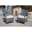 Aluminum Outdoor Dining Armchair with Cushion