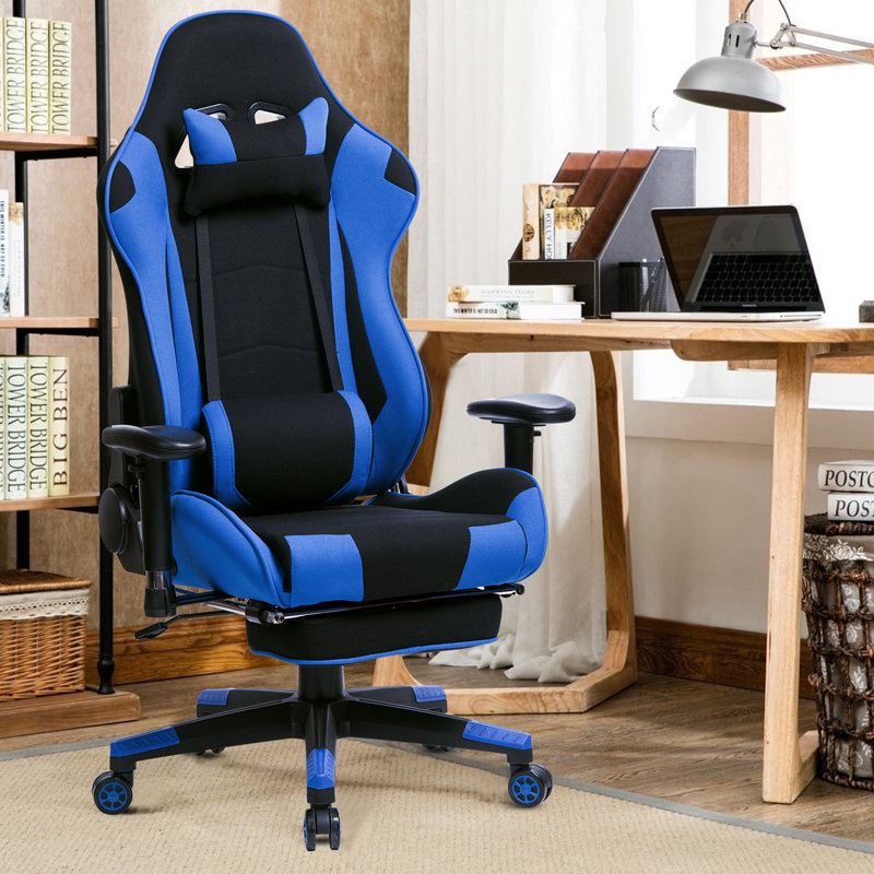 Racing Chair, Blue/Black
