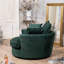 Fayyaz Velvet Swivel Base Cuddle Chair-851828015
