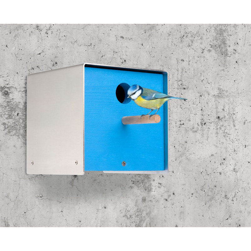 Nesting Box Mounted Birdhouse, Blue