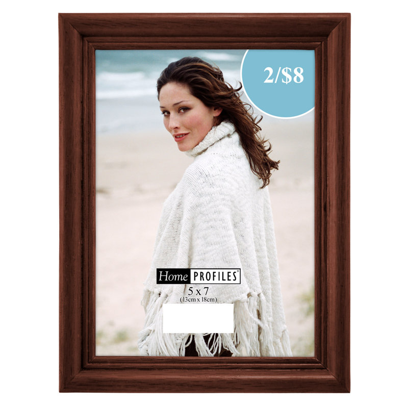 Cadre photo Silveira, 8 po x 10 po, Noyer foncé