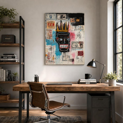 Street Art Colorful Abstract Canvas Wall Art Framed Painting Artwork Wall Decor Prints Posters For Mens Bedroom Living Room Masculine Wall Decor 12X16 Inches