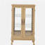 Vitrine avec portes en verre trempé, vitrine éclairée avec panneau arrière en miroir et tablettes réglables pour la maison ou le bureau (ampoule incluse)-1808881175