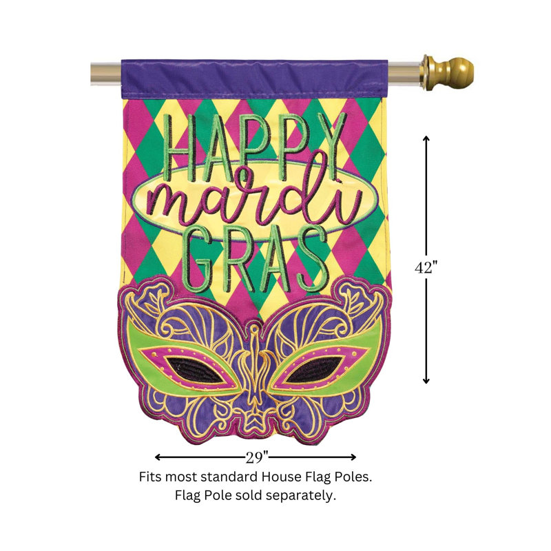 Drapeau drapeau Mardi gras