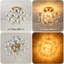 4-Light Gold Flush Mount Ceiling Light With A Cluster Of Iridescent Glass Globes-1889386871-1892098040
