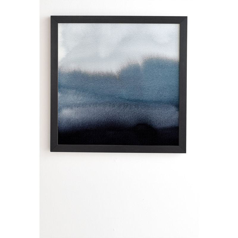 «In Blue», reproduction, H 20 po x l 20 po x P 2 po, Armature en bambou, Pas de tapis