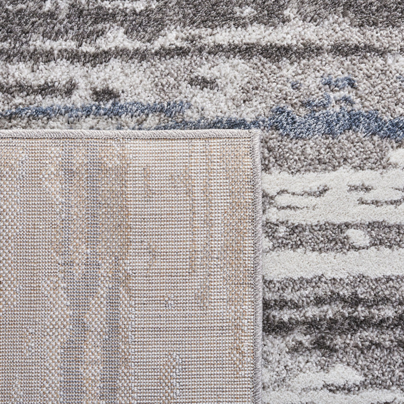 Tapis gris / bleu Southport, Carré 6 pi 7 po