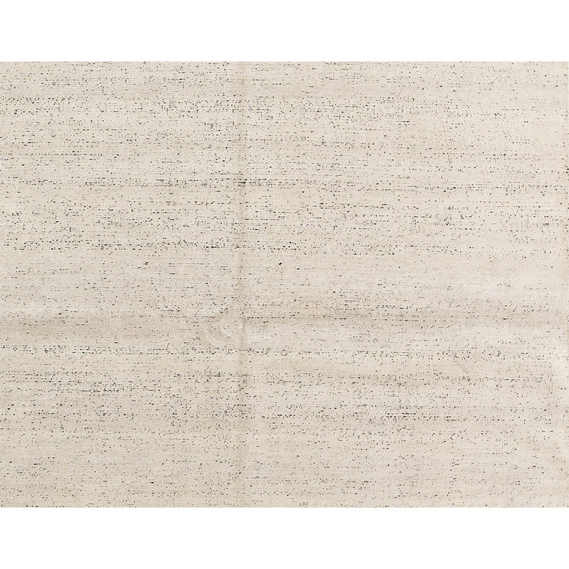 Tapis beige noué à la main de haute qualité