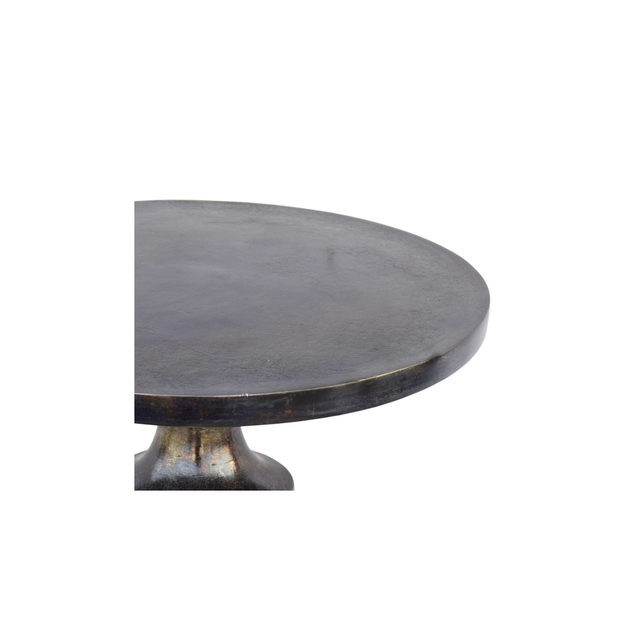 Antoni Aluminum Pedestal End Table