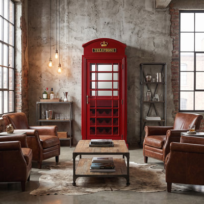 Marroquin Telephone Booth Bar Cabinet By RAM Game Room